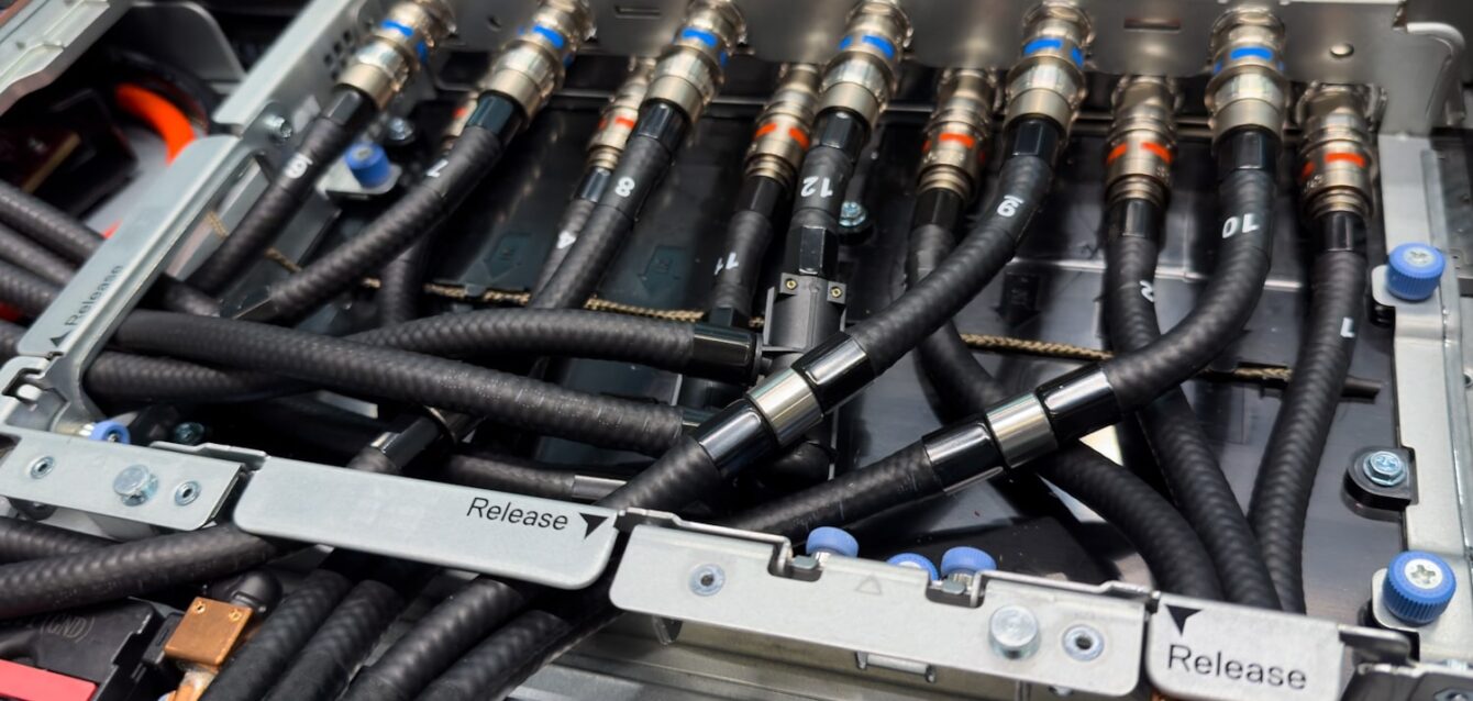 Liquid-cooled AI server rack enabling high-density, energy-efficient Data Centre operations